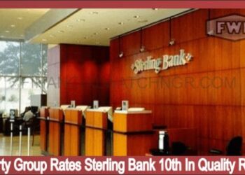 Lafferty Group Rates Sterling Bank 10th In Quality Rating