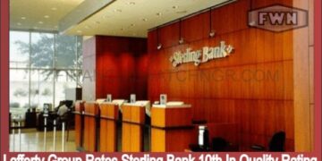 Lafferty Group Rates Sterling Bank 10th In Quality Rating