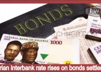 Nigerian interbank rate rises on bonds settlement