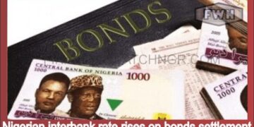 Nigerian interbank rate rises on bonds settlement