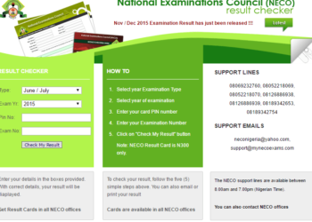 How to check NECO 2016 Results via mynecoexams