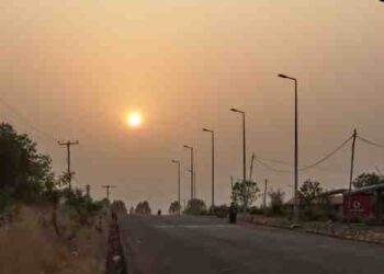 sun through harmattan in tamale