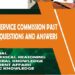 Civil Service Commission Recruitment Past Questions And Answers PDF Download