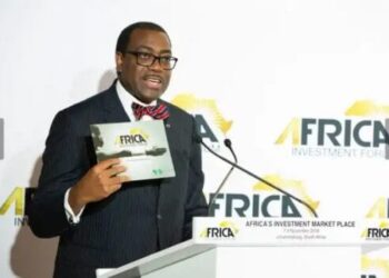 AfDB President Akinwumi Adesina at the launch of Africa Investment Forum in Abidjan