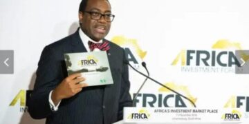 AfDB President Akinwumi Adesina at the launch of Africa Investment Forum in Abidjan