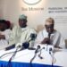 Chief Olusegun Obasanjo addressing a world press conference on his endorsement of PDP Presidential Candidate Alhaji Atiku Abubakar