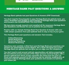 Heritage Bank past questions