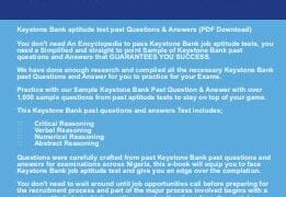 Keystone Bank past Questions