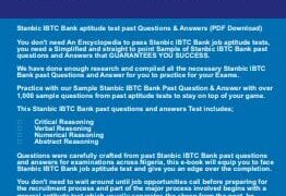 Stanbic IBTC Bank aptitude test