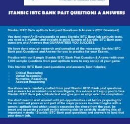 Stanbic IBTC Bank aptitude test