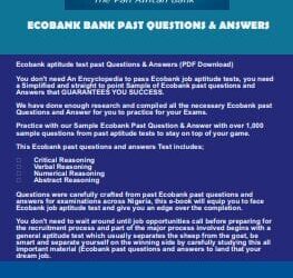 ecobank past question