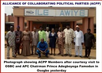 ACPP commends Osun people for voting APC Candidates