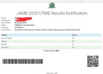 Jamb Utme results