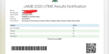 Jamb Utme results