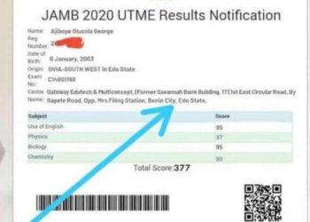 Jamb Utme results