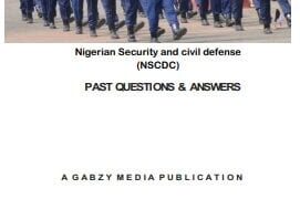 Nigerian Security and civil defense (NSCDC) Past Questions & Answers PDF download