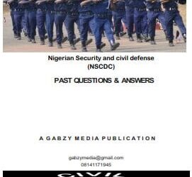 Nigerian Security and civil defense (NSCDC) Past Questions & Answers PDF download