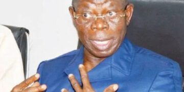 National Chairman of the All Progressives Congress APC Adams Oshiomhole