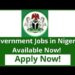 federal government jobs in nigeria