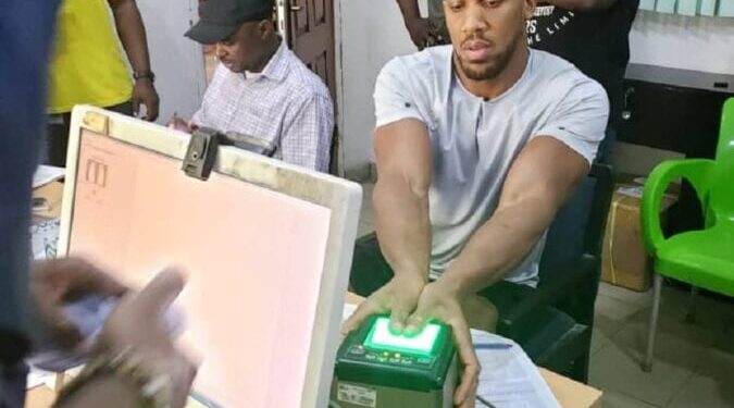 Anthony Joshua Gets National Identity Slip After Visiting NIMC