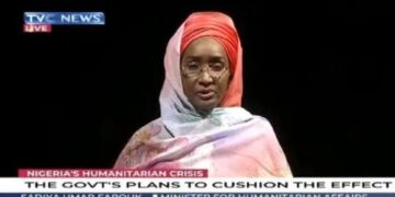 The minister for Humanitarian Affairs and Disaster Management Sadiya Umar Farouq