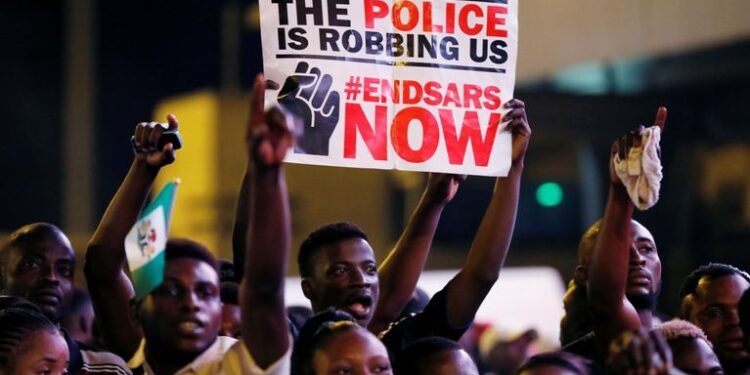 End Sars protesters