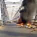 Niger Bridge on fire