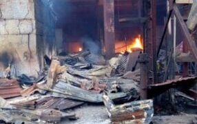 Popular Edo State’s Oba Market Is on Fire3