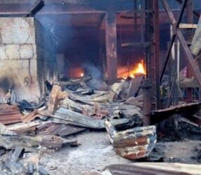 Popular Edo State’s Oba Market Is on Fire3