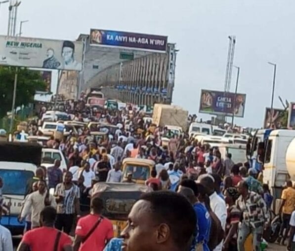 Onitsha brigde protest