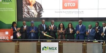 NGX Welcomes Gtbank Holding Company Plc with Closing Gong Ceremony