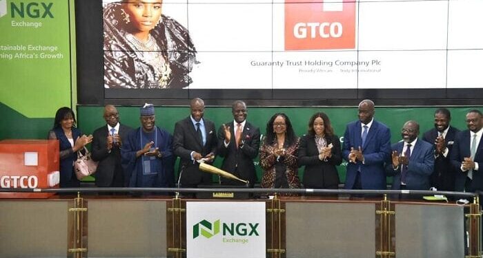 NGX Welcomes Gtbank Holding Company Plc with Closing Gong Ceremony