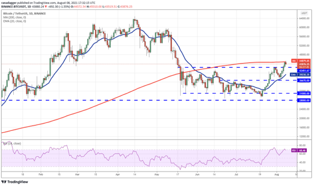 BTC USDT daily chart