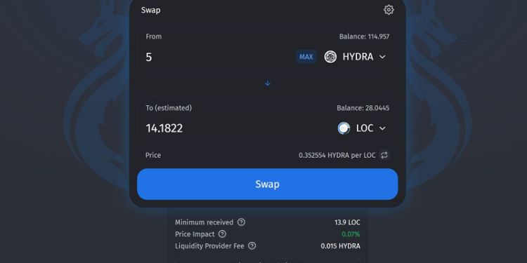 Hydra Chain enters defi market by Launching Native DEX