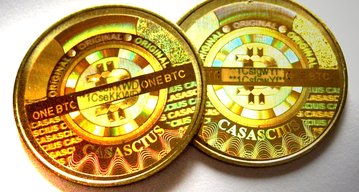 Casascius Physical Bitcoin Collection Grows Scarcer