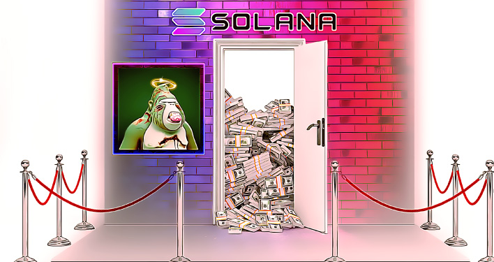 First Million Dollar NFT Sale for Solana and Its for a Degenerate Ape