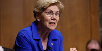 FILE PHOTO: U.S. Senator Warren speaks at a committee hearing in Washington